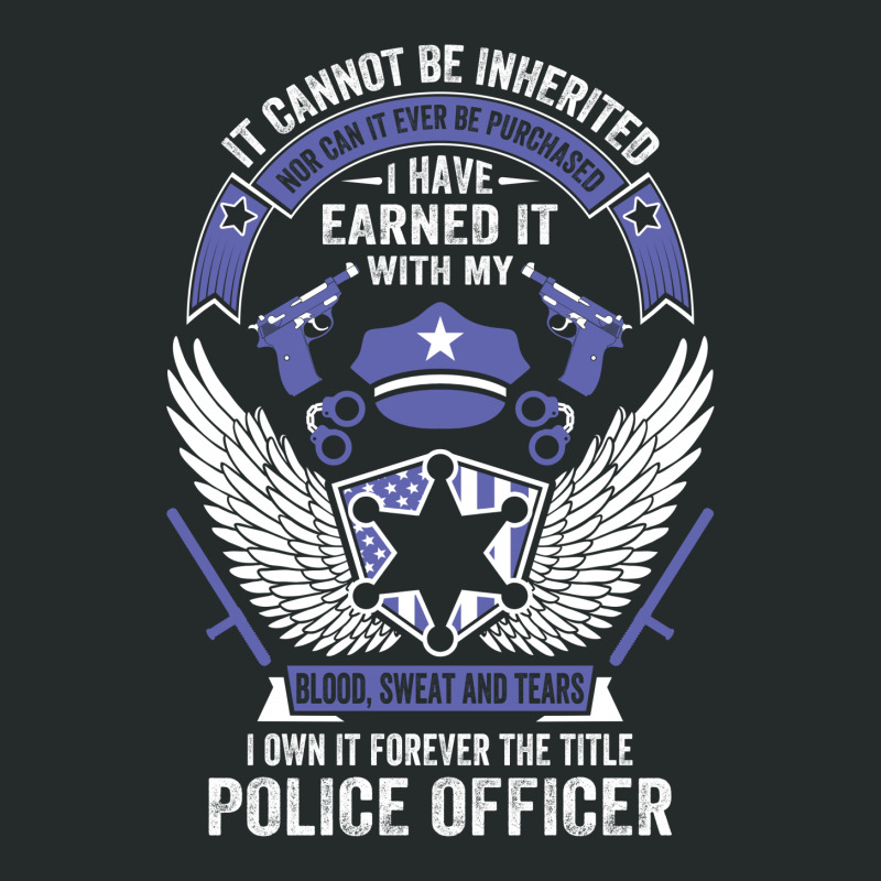 I Own It Forever The Title Police Officer Women's Triblend Scoop T-shirt by tshiart | Artistshot