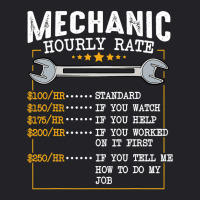 Mechanic Hourly Rate Labor Rates Funny Co Workers Car Lover T Shirt Youth Tee | Artistshot