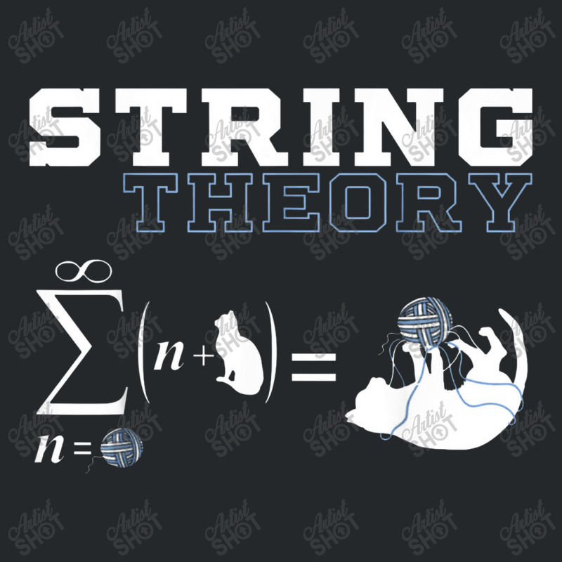 Funny Cat T Shirt Yarn String Theory Crewneck Sweatshirt by haigaess | Artistshot