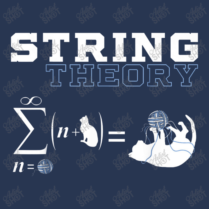 Funny Cat T Shirt Yarn String Theory Men Denim Jacket by haigaess | Artistshot