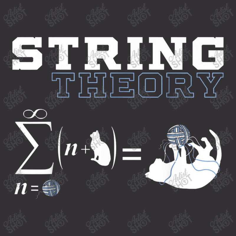 Funny Cat T Shirt Yarn String Theory Vintage Hoodie And Short Set by haigaess | Artistshot