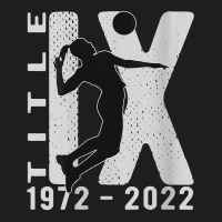 Womens Title Ix 50th Anniversary Us Education Amendments Volleyball V Classic T-shirt | Artistshot