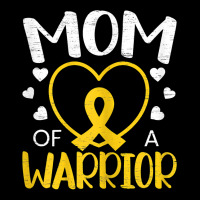 Womens Mom Of A Warrior Childhood Cancer Awareness Month T Shirt Kids Cap | Artistshot