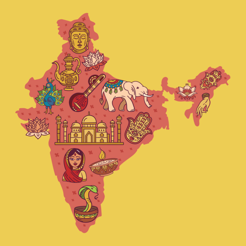 India Map Baby Beanies | Artistshot