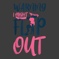 Gymnast And Cheerleader Design Warning I Might Flip Out T Shirt Men's Polo Shirt | Artistshot