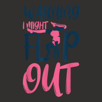 Gymnast And Cheerleader Design Warning I Might Flip Out T Shirt Champion Hoodie | Artistshot