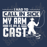 Fishing Fishing Funny Had To Call In Sick My Arms In A Cast Men Denim Jacket | Artistshot