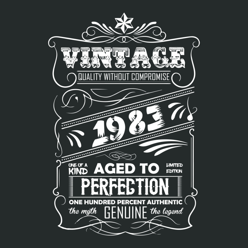 Vintage Aged To Perfection 1983 Women's Triblend Scoop T-shirt by designbycommodus | Artistshot