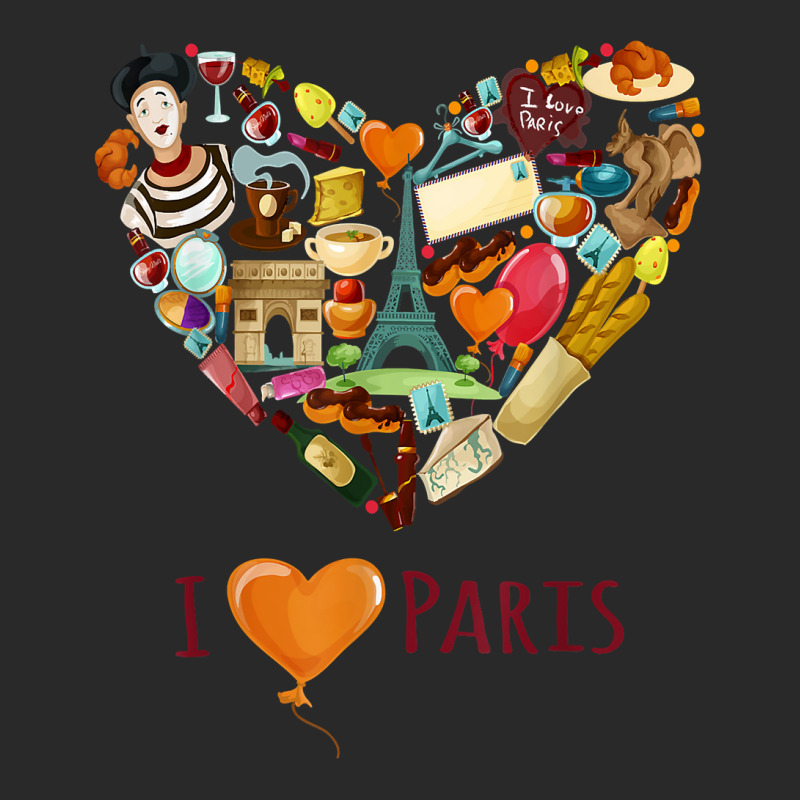 I Love Paris, Lovely Paris France Eiffel Tower Illustration T Shirt Toddler T-shirt by kasaqcsegurc | Artistshot