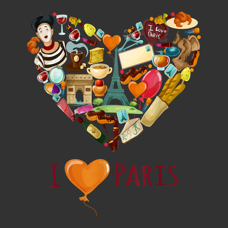 I Love Paris, Lovely Paris France Eiffel Tower Illustration T Shirt Baby Bodysuit by kasaqcsegurc | Artistshot