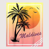 Maldives Retro Vintage Sunset T Shirt Pocket T-shirt | Artistshot