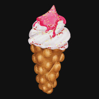 Bubble Waffle Ice Cream T  Shirt Egg Bubble Waffle Vanilla Ice Cream W Baby Bibs | Artistshot