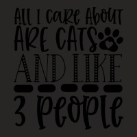 Cats T Shirt All I Care About Are Cats And Like 3 People T Shirt Ladies Fitted T-shirt | Artistshot