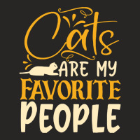 Cats T Shirt Cats Are My Favorite People T Shirt (1) Ladies Fitted T-shirt | Artistshot