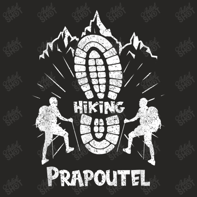 Hiking Hiker Prapoutel France Hiking Vacation Ski Ladies Fitted T-Shirt by criticizematter | Artistshot