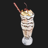 Chocolate Banana Vanilla Sundae T  Shirt Banana Chocolate Milkshake Wi Classic T-shirt | Artistshot