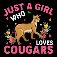 Cougar Animal Lover Just A Girl Who Loves Cougars T Shirt Men's Long Sleeve Pajama Set | Artistshot