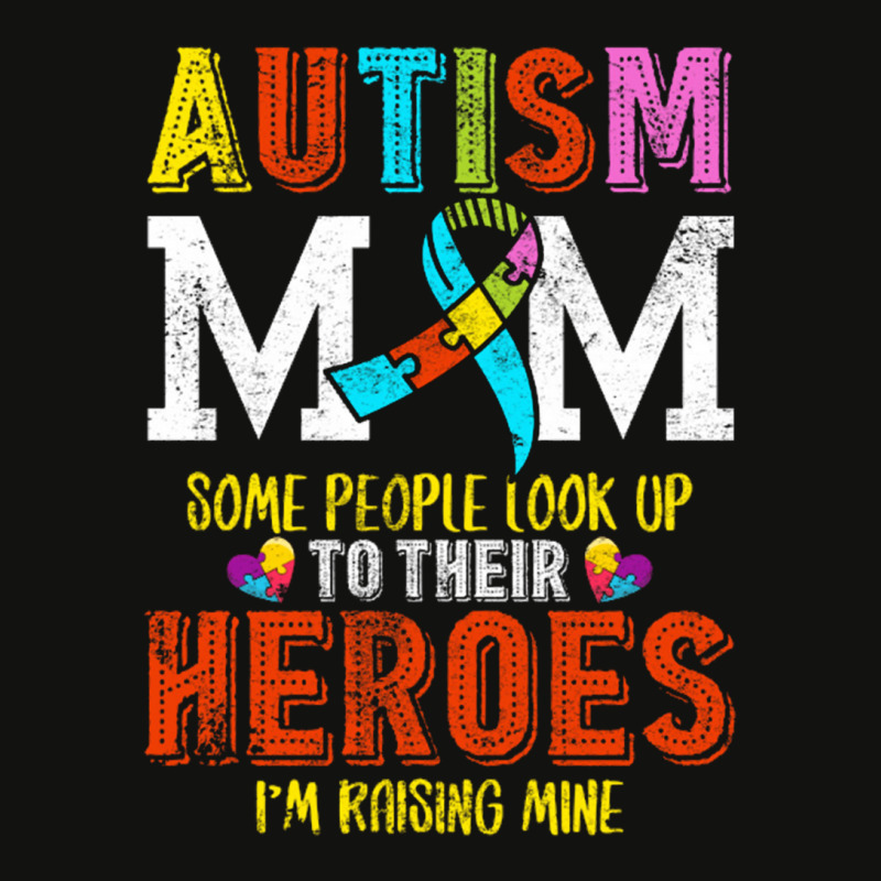 Autism Mom Some People Look Up To Their Heroes For Dark Scorecard Crop Tee by nbobatiga | Artistshot