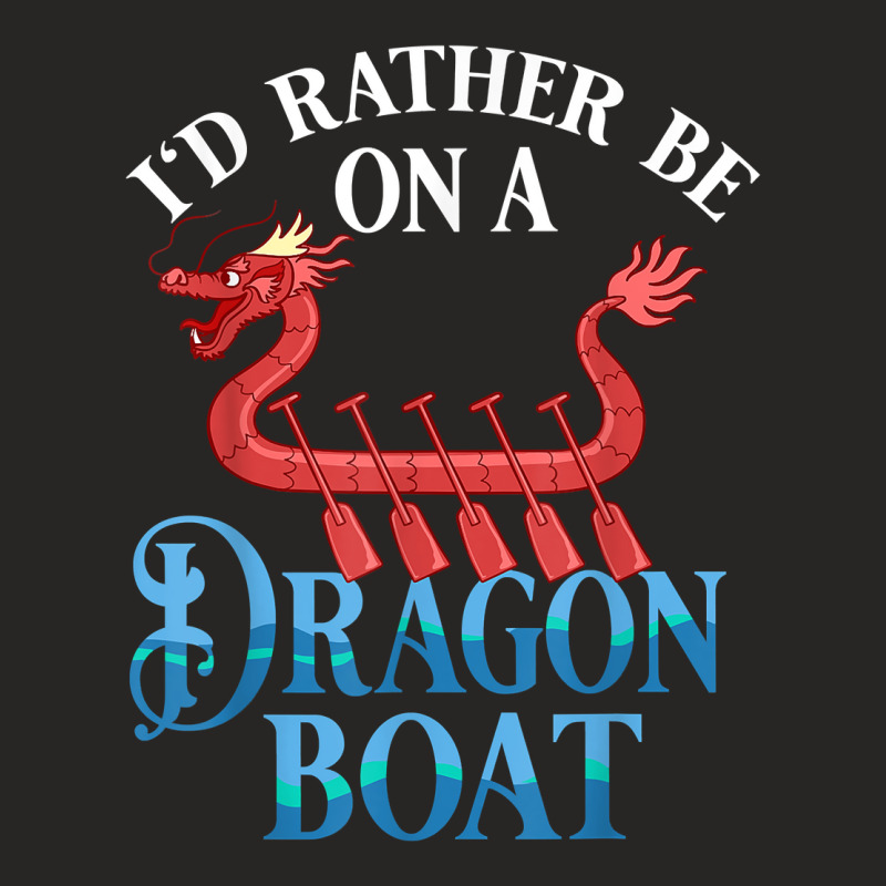 Dragon Boat Racing Festival Paddle Chinese Boating T Shirt Ladies Fitted T-Shirt by belewomritans | Artistshot