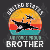 United States Air Force Proud Brother, 4th Of July Independence Day Vintage Hoodie And Short Set | Artistshot