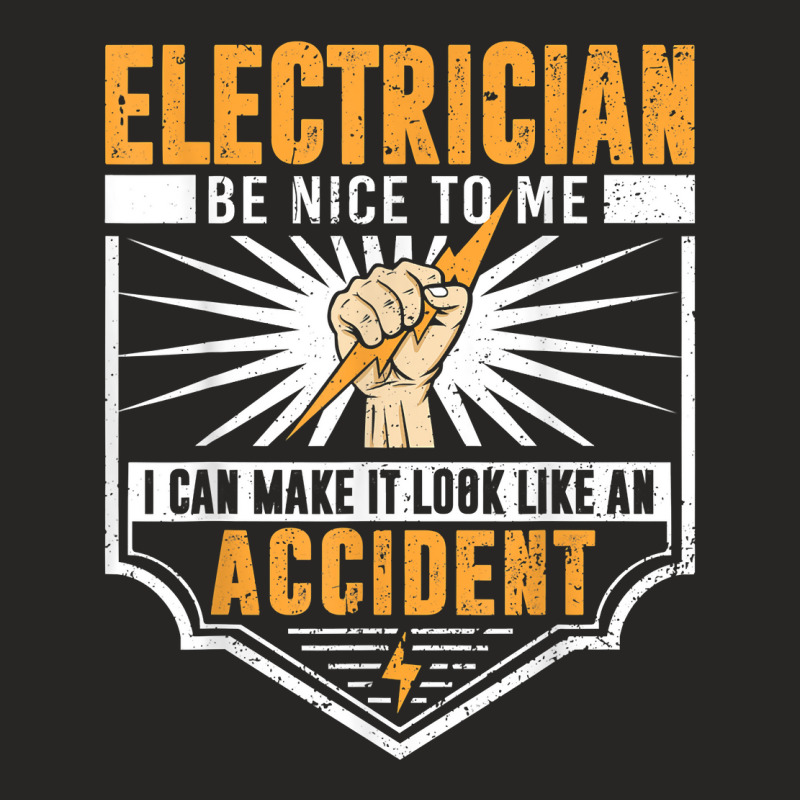 Funny Electrician Art Men Women Work Electrical Engineer T Shirt Ladies Fitted T-Shirt by valerietaverna | Artistshot