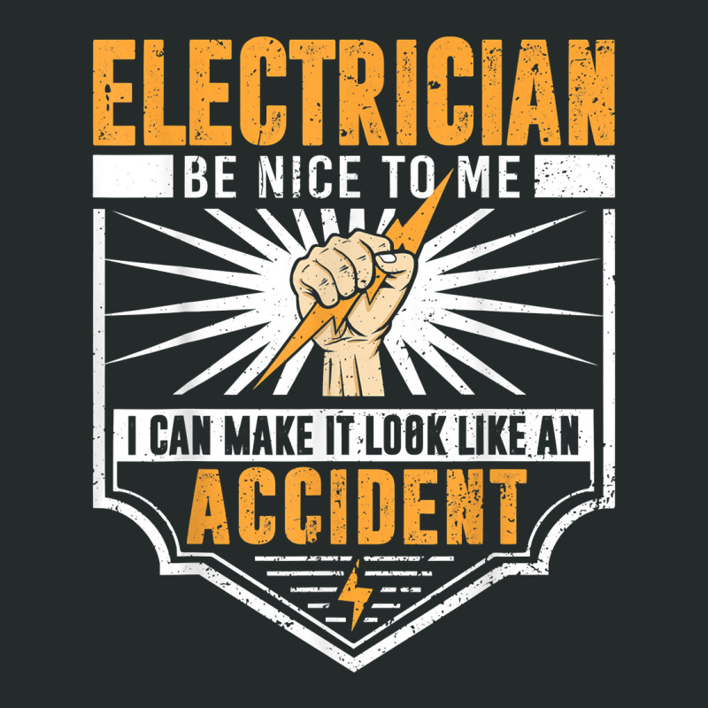 Funny Electrician Art Men Women Work Electrical Engineer T Shirt Women's Triblend Scoop T-shirt by valerietaverna | Artistshot