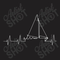 Funny Sailboat Heartbeat Cute Love To Sail T-shirt | Artistshot