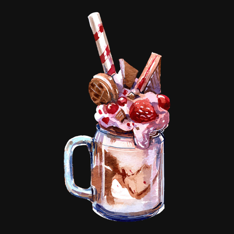 Chocolate Strawberry Milkshake T  Shirt Chocolate Strawberry Overshake Baby Beanies by salesmanhuh | Artistshot