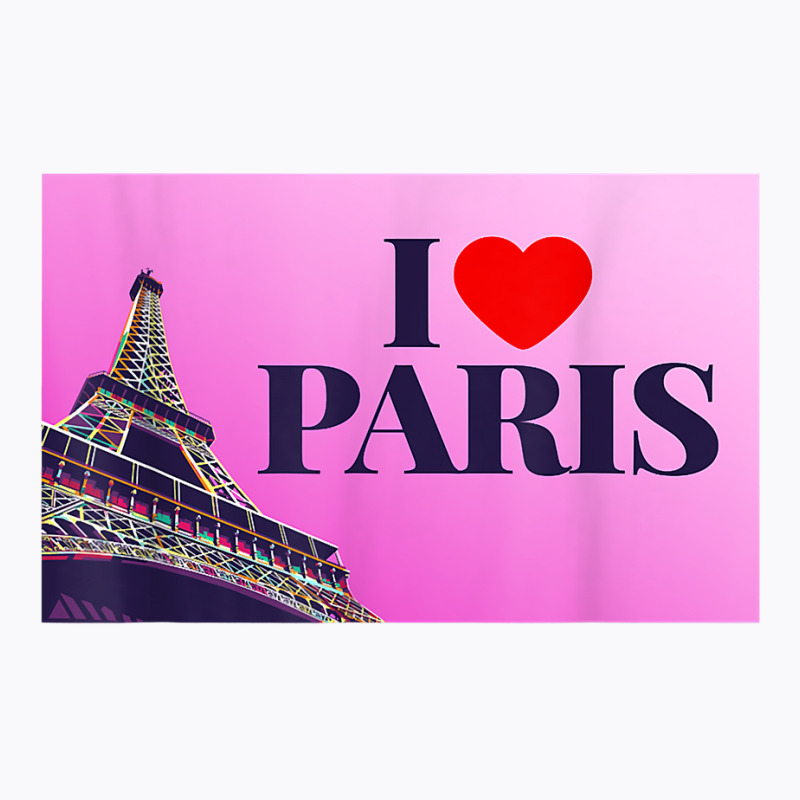 I Love Paris, Lovely Paris France Eiffel Tower Illustration T Shirt T-Shirt by kasaqcsegurc | Artistshot