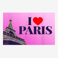 I Love Paris, Lovely Paris France Eiffel Tower Illustration T Shirt Adjustable Cap | Artistshot