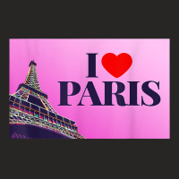 I Love Paris, Lovely Paris France Eiffel Tower Illustration T Shirt Ladies Fitted T-shirt | Artistshot