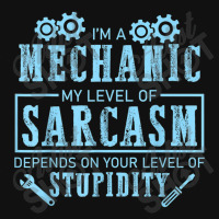 Mechanic Auto Mechanic Level Of Sarcasm Funny Car Mechanic For Baby Bibs | Artistshot