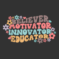 Believer Motivator Innovator Educator Retro Teacher Gifts T Shirt Baby Bodysuit | Artistshot