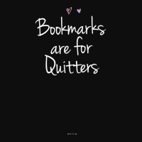 Funny Bookmarks Are For Quitters Handwriting Saying Mom Dad T Shirt Crop Top | Artistshot