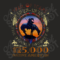 The Trail Ends Native Amthe Native American Ladies Fitted T-shirt | Artistshot