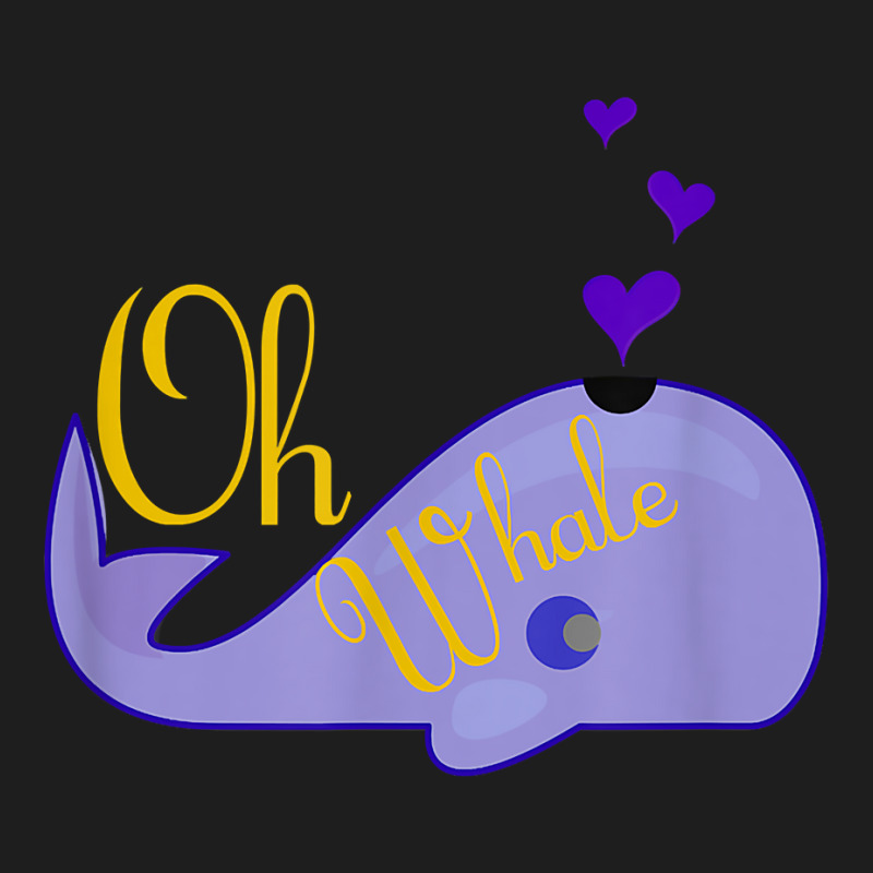 Funny Oh Whale Shirt For Marine Mammal Lovers  Purple Classic T-shirt by lelalucin | Artistshot