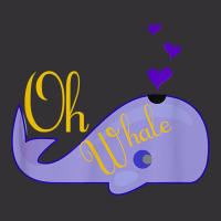 Funny Oh Whale Shirt For Marine Mammal Lovers  Purple Vintage Hoodie And Short Set | Artistshot