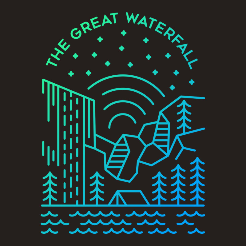 The Great Waterfall Tank Top by VEKTORKITA | Artistshot