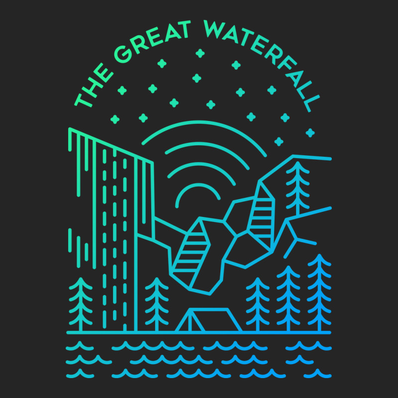 The Great Waterfall Unisex Hoodie by VEKTORKITA | Artistshot