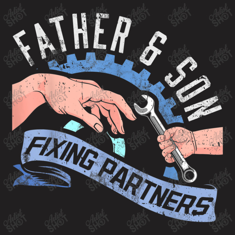 Mechanic Father And Son Father's Day Diesel Mechanic Dad Lad Matching T-shirt | Artistshot