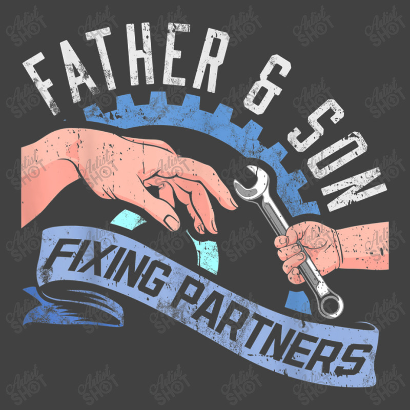 Mechanic Father And Son Father's Day Diesel Mechanic Dad Lad Matching Vintage T-shirt | Artistshot