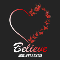 Believe Aids Awareness For Dark 3/4 Sleeve Shirt | Artistshot