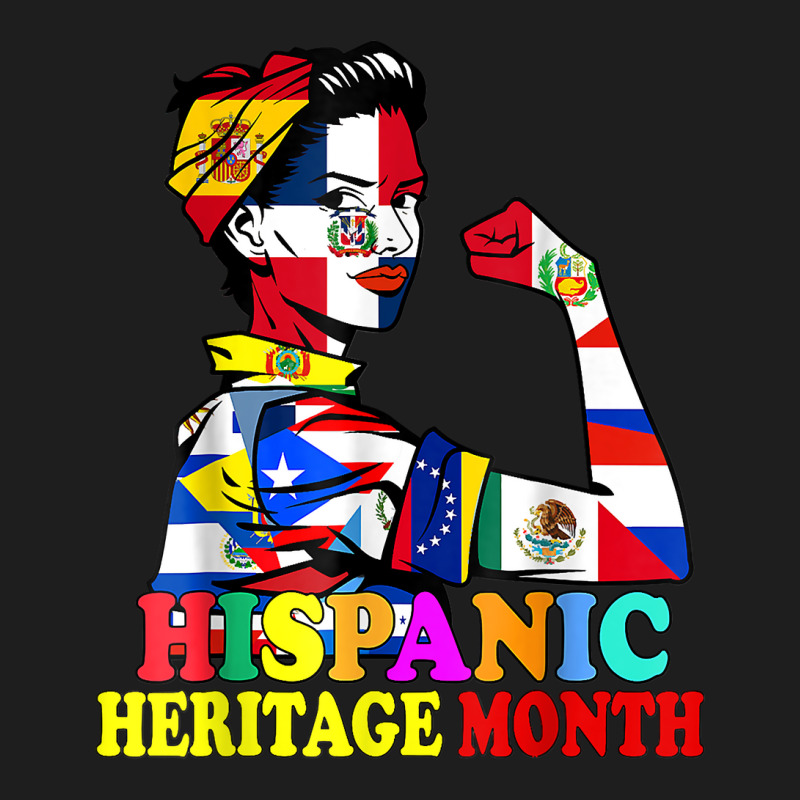 National Hispanic Heritage Month Proud Dominica Latino Women T Shirt Classic T-shirt by belewomritans | Artistshot