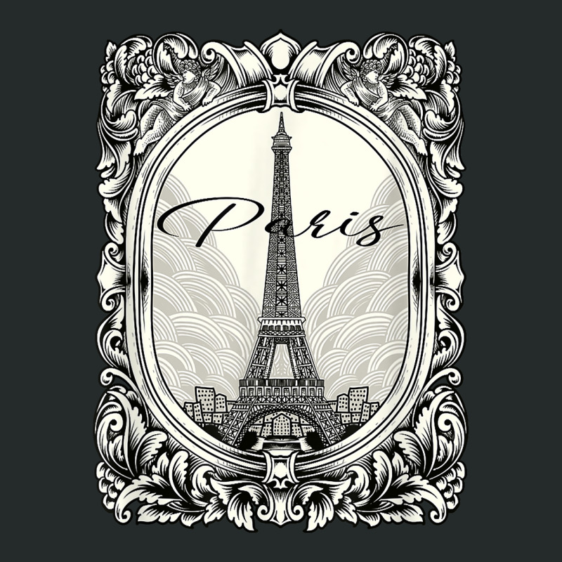 Lovely Vintage Retro Paris France Eiffel Tower Illustration T Shirt Women's Triblend Scoop T-shirt by kasaqcsegurc | Artistshot