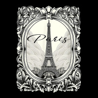 Lovely Vintage Retro Paris France Eiffel Tower Illustration T Shirt Cropped Sweater | Artistshot