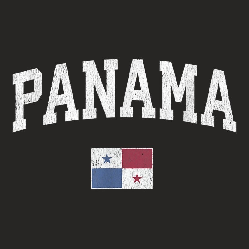 Panama T Shirt Vintage Sports Design Panamanian Flag Tee Ladies Fitted T-Shirt by valerietaverna | Artistshot