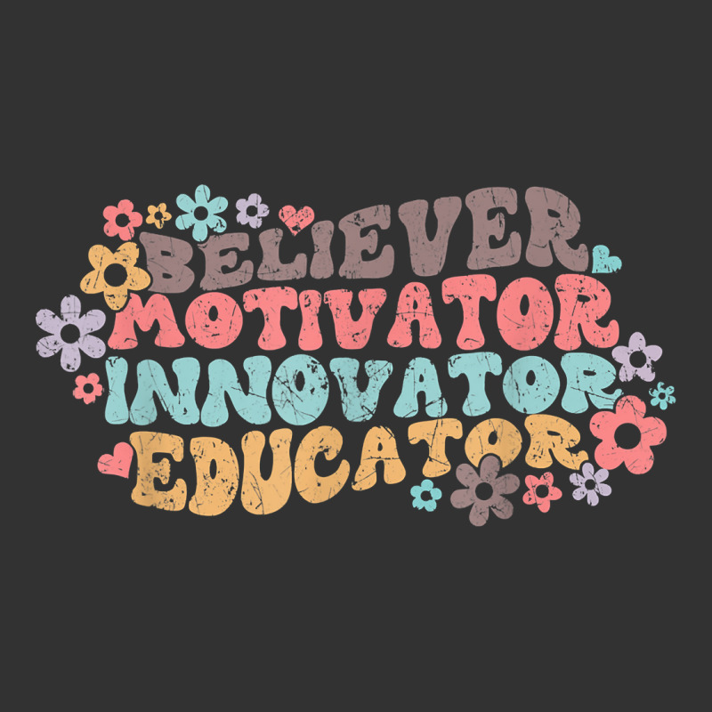 Motivator Believer Innovator Educator Retro Teacher T Shirt Baby Bodysuit by kasaqcsegurc | Artistshot