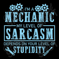 Mechanic Auto Mechanic Level Of Sarcasm Funny Car Mechanic For Cropped Hoodie | Artistshot