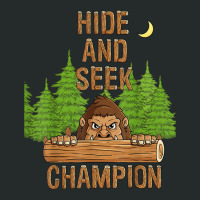 Bigfoot Hide And Seek Champion Funny Sasquatch Forest T Shirt Women's Triblend Scoop T-shirt | Artistshot