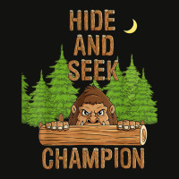 Bigfoot Hide And Seek Champion Funny Sasquatch Forest T Shirt Scorecard Crop Tee | Artistshot